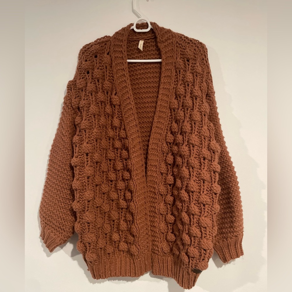 Wishlist chunky knit sweater rust